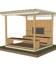 Mud Kitchen Shade Shelter - UV Canopy