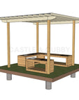Mud Kitchen Shade Shelter - UV Canopy