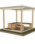 Mud Kitchen Shade Shelter - UV Canopy