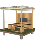 Mud Kitchen Shade Shelter - UV Canopy