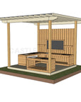 Mud Kitchen Shade Shelter - UV Canopy