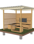 Mud Kitchen Shade Shelter - UV Canopy