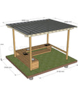 Mud Kitchen Shade Shelter - UV Canopy