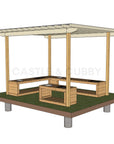 Mud Kitchen Shade Shelter - UV Canopy