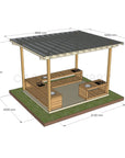 Mud Kitchen Shade Shelter - UV Canopy