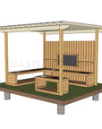 Mud Kitchen Shade Shelter - UV Canopy