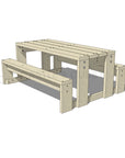 CAD image of timber outdoor table for educational settings