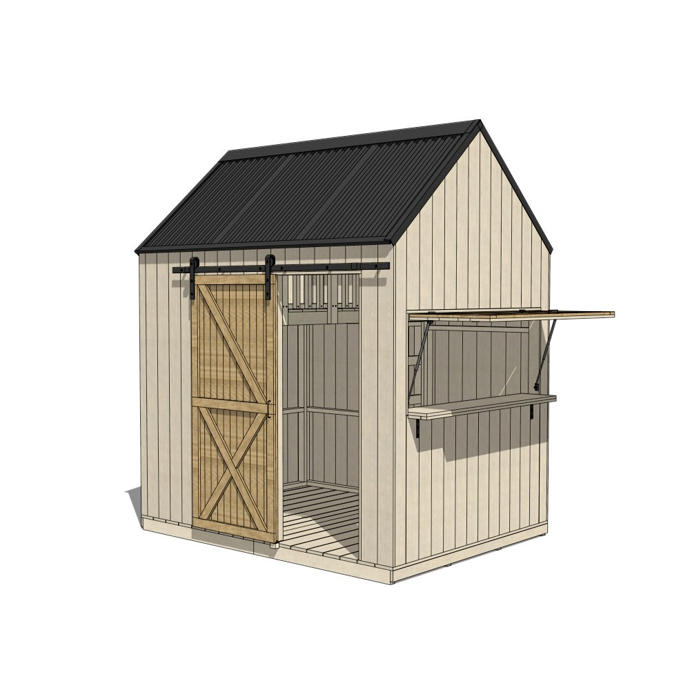 Barn with Mezzanine Cubby House - Resi