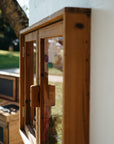 Macro shot of handcrafted timber window on Signature Modern cubby house