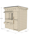 Signature Style: Flat Roof Wooden Cubby House