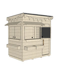 Signature Style: Flat Roof Wooden Cubby House