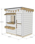 Signature Style: Flat Roof Wooden Cubby House