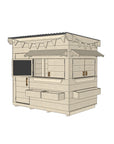 Signature Style: Flat Roof Wooden Cubby House