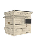 Signature Style: Flat Roof Wooden Cubby House