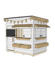 Signature Style: Flat Roof Wooden Cubby House