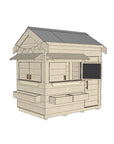 Signature Style: Pitched Roof Wooden Cubby Houses