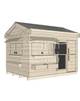 Pitched roof raw wooden cubby house residential and family homes large rectangle accessories