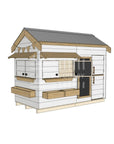 Pitched roof painted wooden cubby house residential and family homes midi rectangle accessories