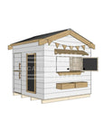 Pitched roof painted wooden cubby house residential and family homes midi square accessories
