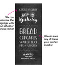Bakery customised chalkboard signage