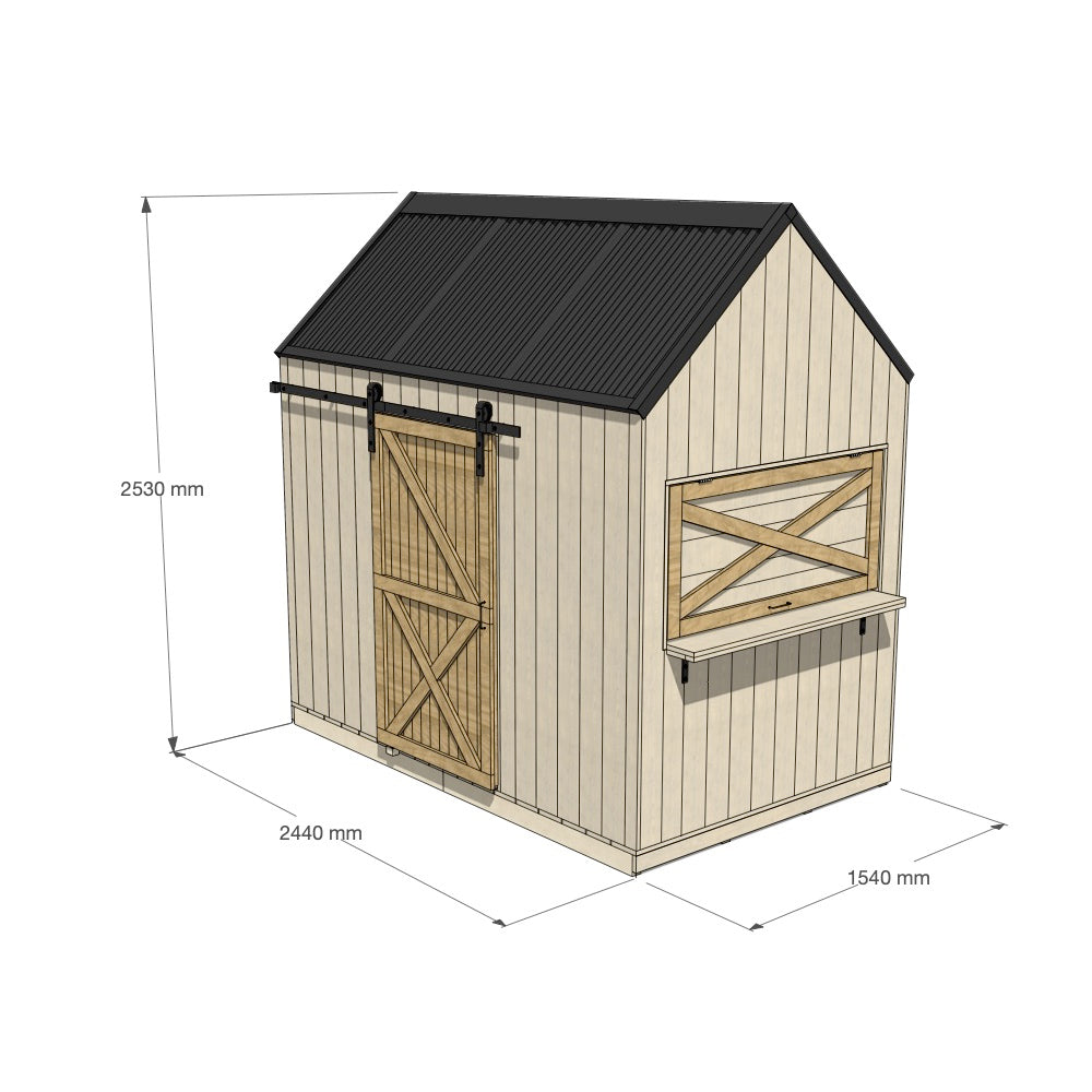 Barn Cubby House - Resi