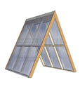 Std Timber Open A Frame Clear Roof No Back