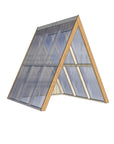 Std Timber Open A Frame Clear Roof With Back