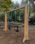 Extra Large Wooden Swing Set built for commercial playspaces such as playgrounds, childcare & early learning centres and primary schools. Hand made in Australia & delivered Australia-wide.