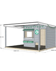 Vet Cubby House with Wraparound Verandah