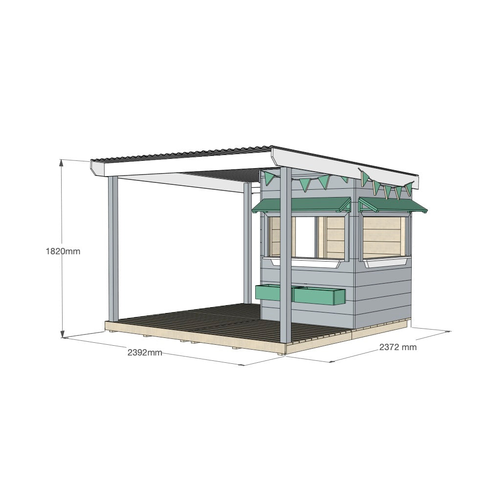 Vet Cubby House with Wraparound Verandah