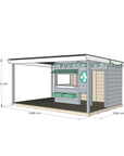Vet Cubby House with Wraparound Verandah