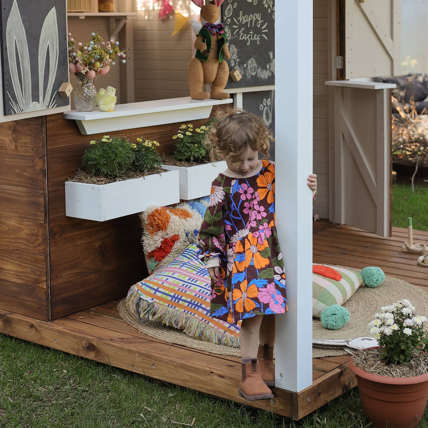 cubby house planter box Stylish Timber Verandah Cubby Houses for Australian Families – Castle and Cubby