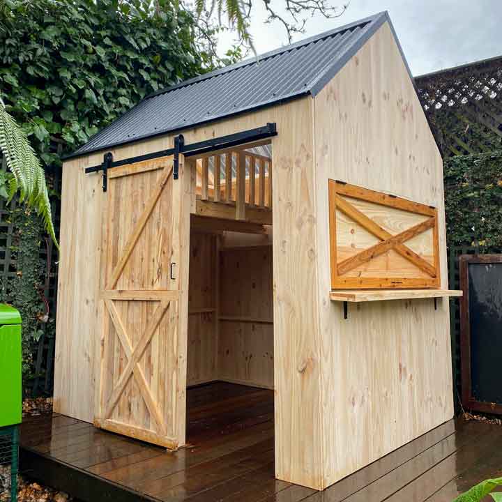 a barn cubby house