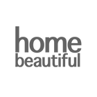 Home Beautiful logo in a light grey