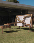 Kids Timber Outdoor Water Wall. Designed for teaching kids about cause and effect, motion, maths and other play-based learning skills, while having a bit of fun at the same time.