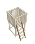 Wooden Standalone Platform with Ladder