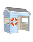 Castle and Cubby Timber Beach Shack Role Play Commercial BBQ
