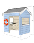 Castle and Cubby Timber Beach Shack Role Play Commercial BBQ