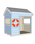 Castle and Cubby Timber Beach Shack Role Play Commercial BBQ