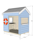 Castle and Cubby Timber Beach Shack Role Play Commercial BBQ