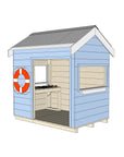 Castle and Cubby Timber Beach Shack Role Play Commercial BBQ