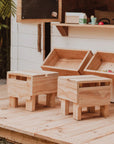 Kids Wooden Seat Stools - Perfect kids furniture for inside a cubby house