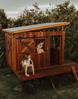 Premium Wooden Cubby House designed for Temple Farmhouse Airbnb. Made in Australia by Castle & Cubby.