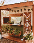 Castle Cubby Painted Timber Cubby House Verandah Roof Decking Accessories