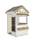 Pitched roof extra height painted wooden cubby house commercial education little square accessories