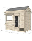 Pitched roof extra height raw wooden cubby house commercial education midi rectangle accessories w dimensions