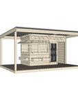 Layout options for midi rectangle cubby with wraparound verandah