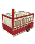 Castle and Cubby Timber Fire Truck Raised Platform Ladder Commercial