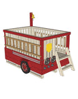 Castle and Cubby Timber Fire Truck Raised Platform Ladder Commercial