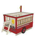 Castle and Cubby Timber Fire Truck Raised Platform Ladder Commercial